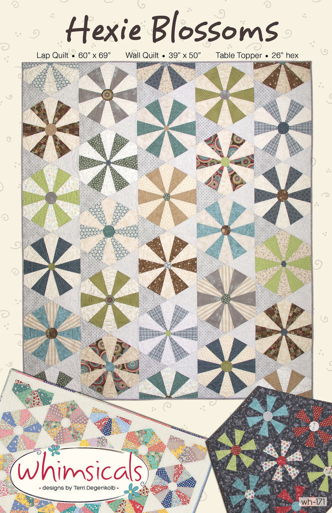 Hexie Blossoms Quilt Pattern