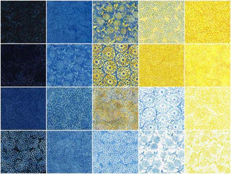 Petals Provence Batiks Favorites Strips by Island Batiks 2 1/2" Strips 40 pcs