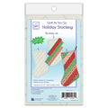 Quilt As You Go Holiday Strip Stocking