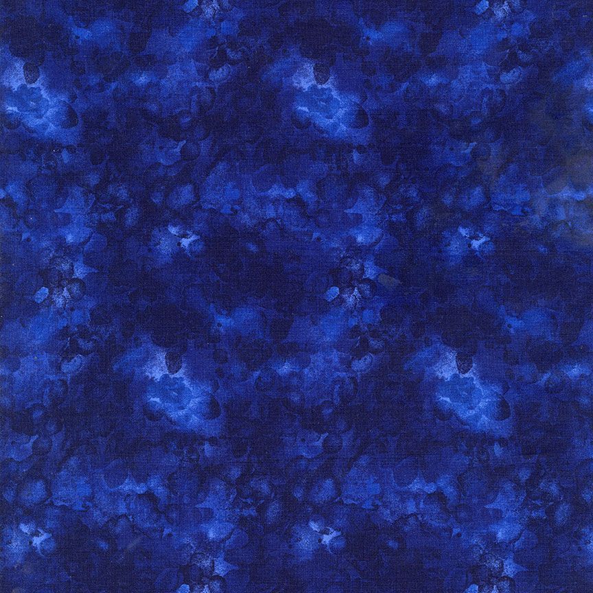 SOLID-ISH WATERCOLOR TEXTURE - INDIGO Yardage - Timeless Treasures - 1/2 YARD