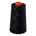 Aurifil 50wt Cotton Thread Cone – Black 2692 – 6,452 yd