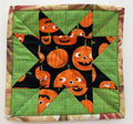 Pumpkin Star Potholder by Quilts by Anne 8" X 8"