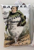 Vintage Vegetable Garden Pillow by Quilts by Anne 11" X 7"