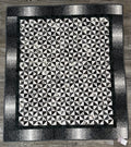 Black & White Pinwheel Quilt by Quilts by Anne 51" X 58" APP104