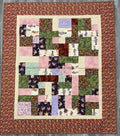 Asian Floral Patchwork Quilt by Sew Sassy 58" X 50"