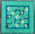 Handmade Sea Turtle Quilt by Sew Sassy 35" X 35"