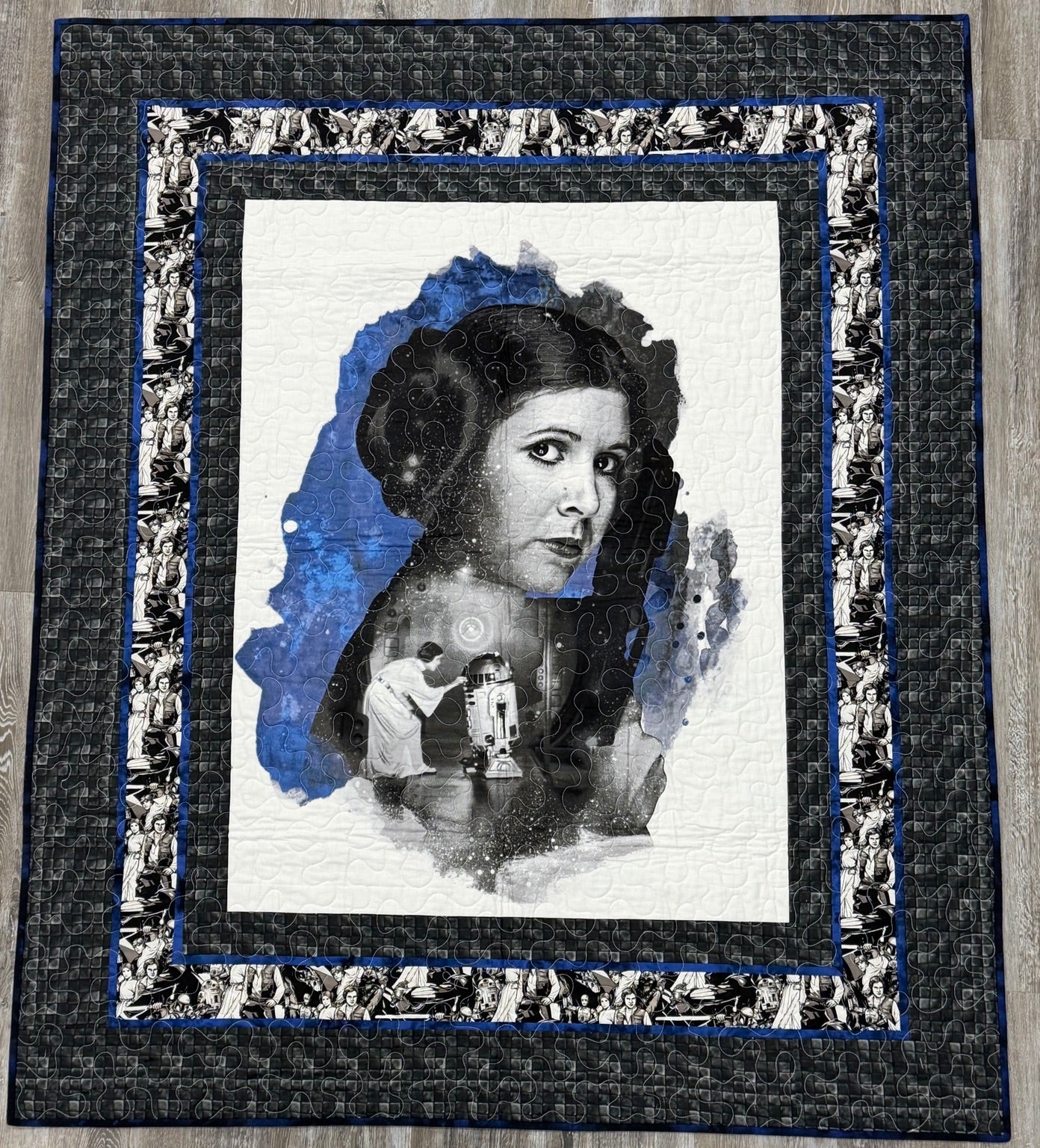 Star Wars Princess  by Sew Sassy Leia Quilt 64" X 54"
