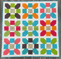Bright Floral Block Quilt by Sew Sassy 55" X 55"