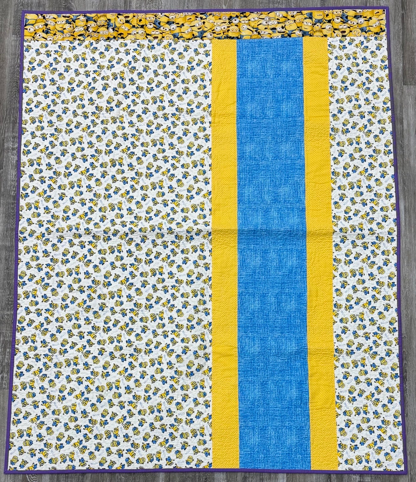 Minion Seasons Wall Hanging by Sew Sassy 50" X 62"