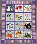 Minion Seasons Wall Hanging by Sew Sassy 50" X 62"