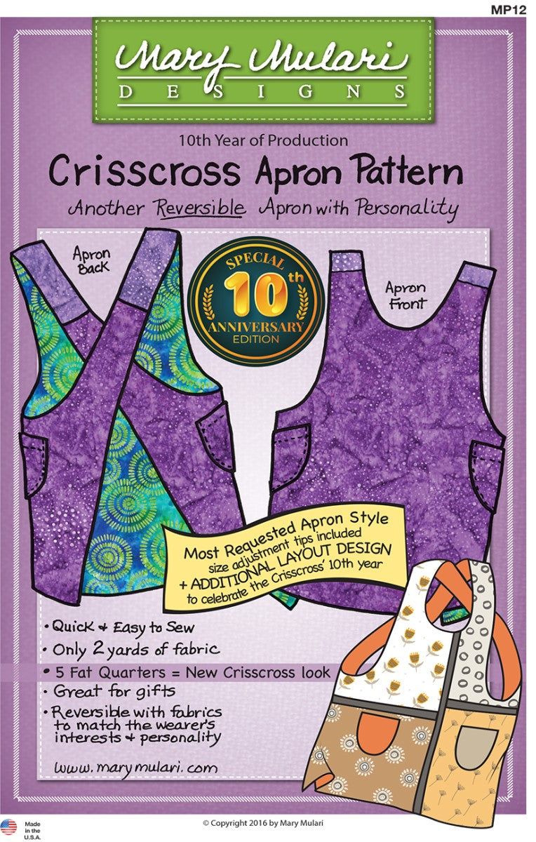 Mary Mulari Crisscross Apron Pattern