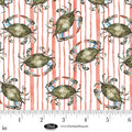 Seaside Boil Crabs Gray for Blank Quilting - 1/2 YARD