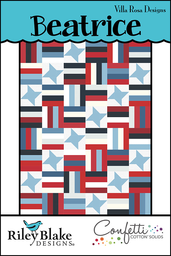 Villa Rosa Designs Beatrice Quilt Pattern 54" x 72"