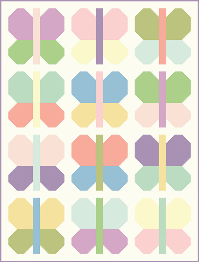 Villa Rosa Designs Kaleidoscope Quilt Pattern 56" x 74"