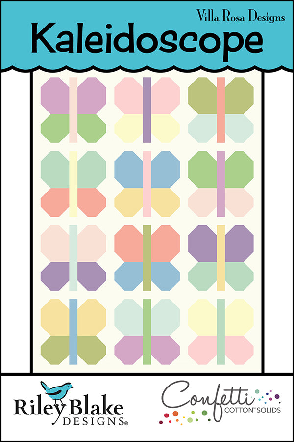 Villa Rosa Designs Kaleidoscope Quilt Pattern 56" x 74"