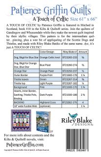 A Touch of Celtic by Patience Griffin Quilts