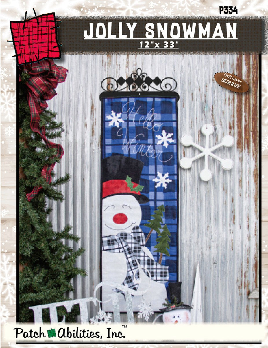 Patch Abilities Jolly Snowman Applique Pattern