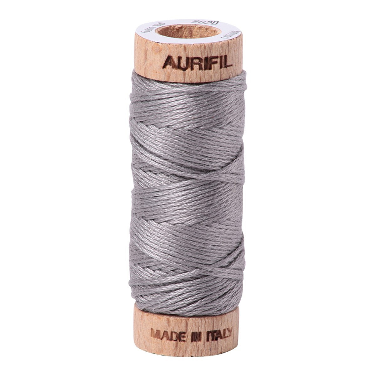 Aurifil 6-Strand Cotton Floss – Stainless Steel – 18 yd