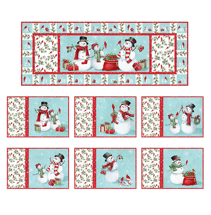 Holly Jolly Jolly Countdown Quilt Kit by Northcott