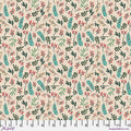 Christmas Berries Ivory fabric by Mia Charro