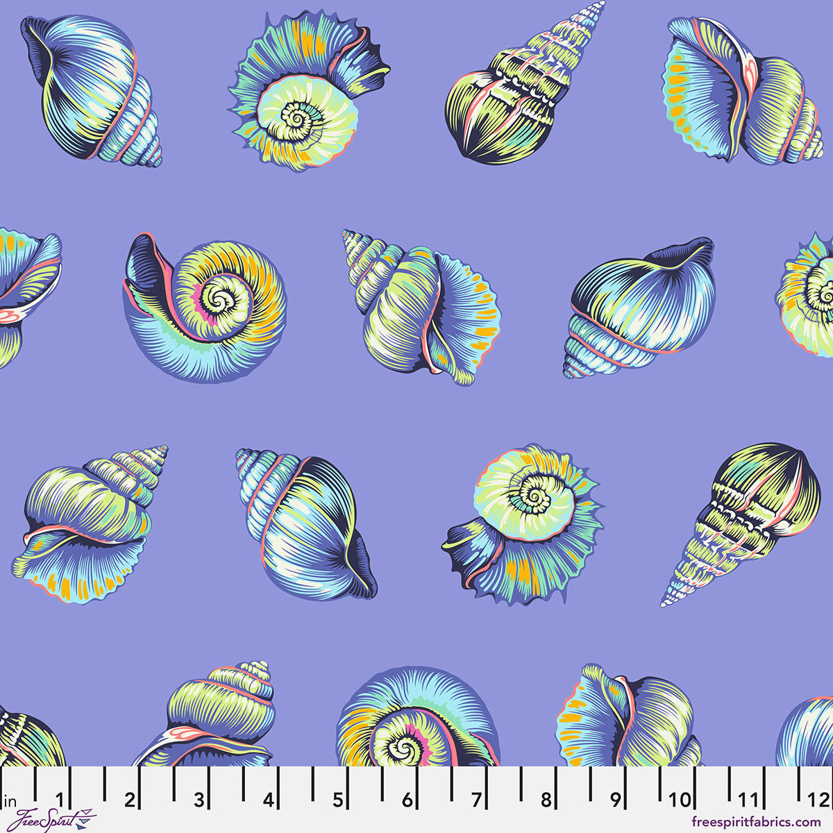 Floral Reef Lil Shelly Marine by Tula Pink fabric
