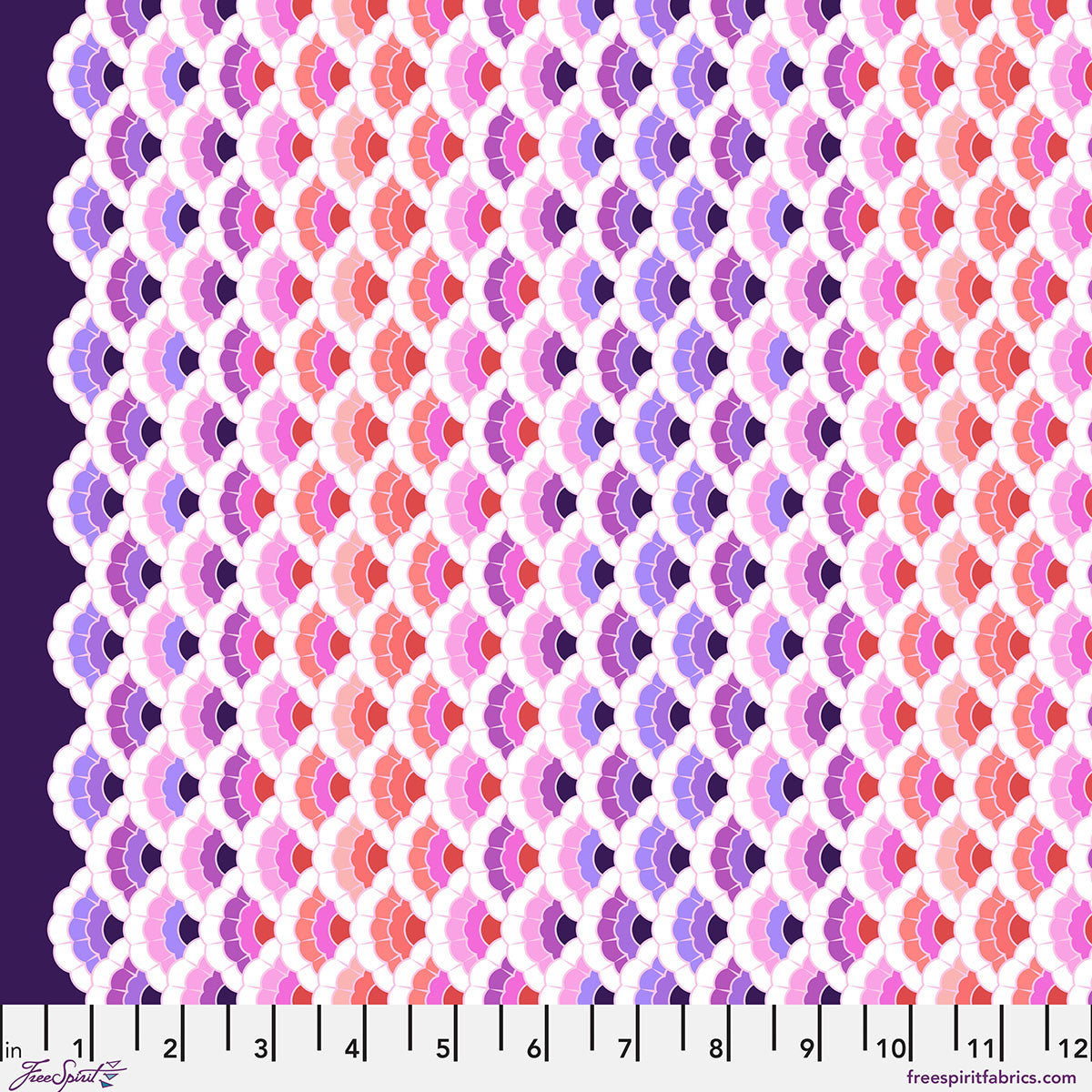 Floral Reef Aquatic Lace Ultraviolet by Tula Pink fabric