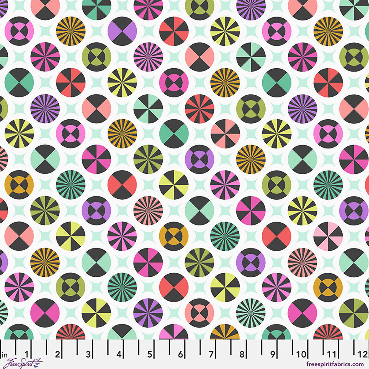 Tula Pink Prince Charming Déjà Vu Fabric – Taffy - Sugarrush