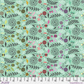 Tula Pink Prince Charming Déjà Vu Fabric – Dandelion - Sweetmint