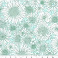 Benartex Porch Swing - Upsy Daisy Mint - 2 Yard Cut