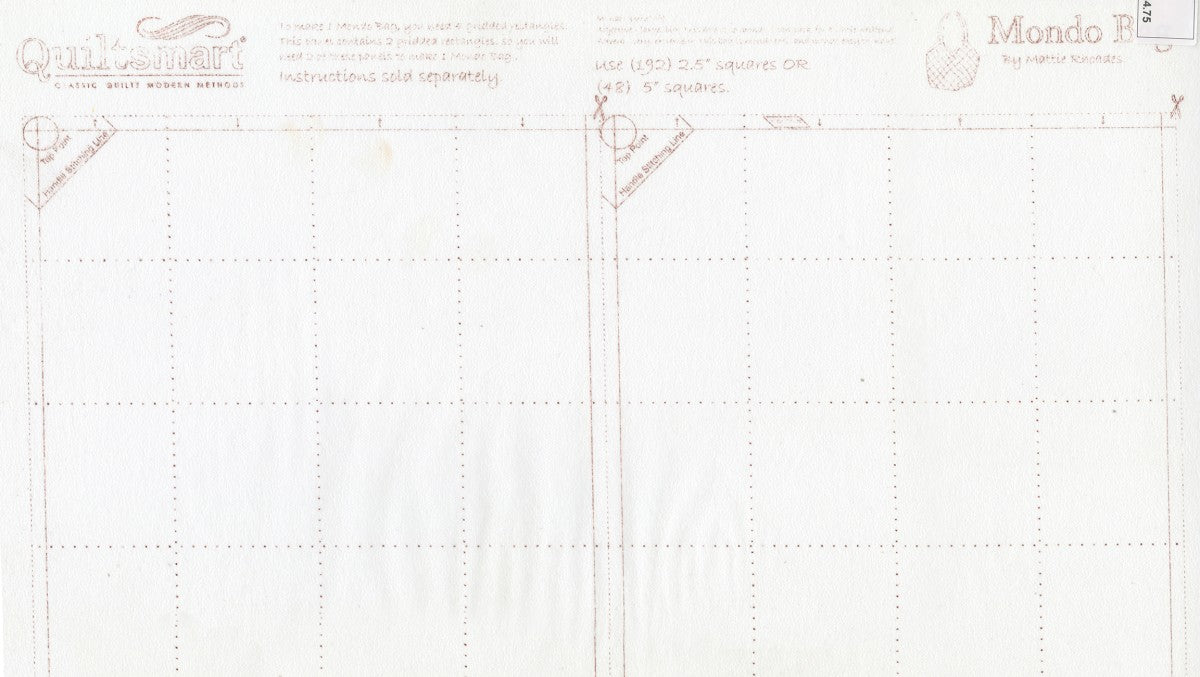 Quiltsmart Mondo Bag Fusible Interfacing Panel