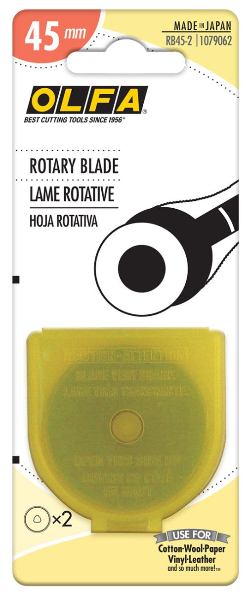 OLFA 45mm Rotary Blade Refill - 2 Count
