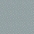 Humblebee Blue Tossed Daises Recycled Cotton Yardage by Aimee Parker for FIGO- 1/2 YARD