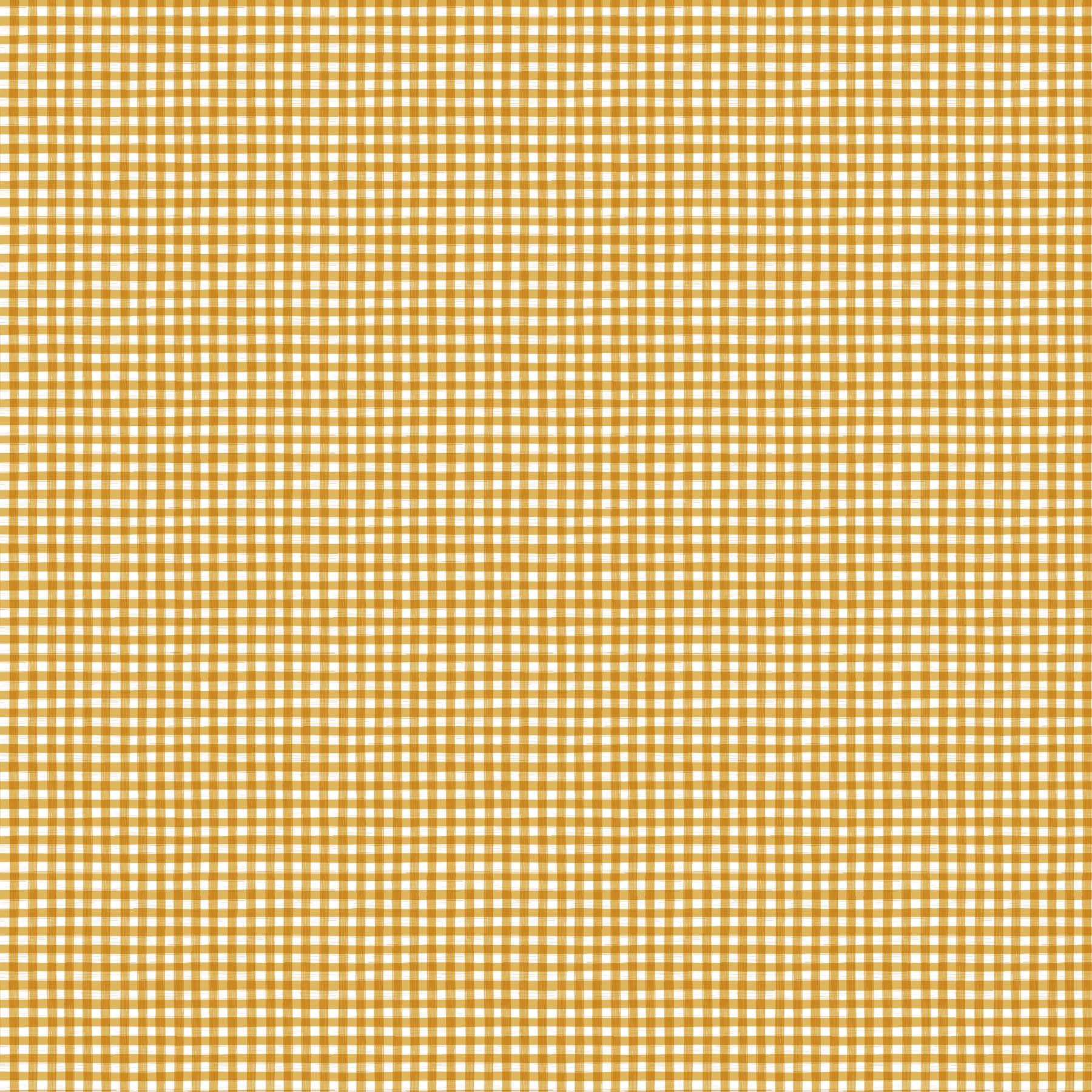 Humblebee Yellow Gingham Recycled Cotton Yardage by Aimee Parker for FIGO- 1/2 YARD