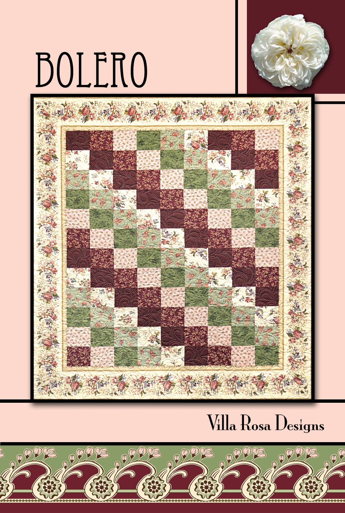 Villa Rosa Designs Bolero Quilt Pattern 54" x 60"