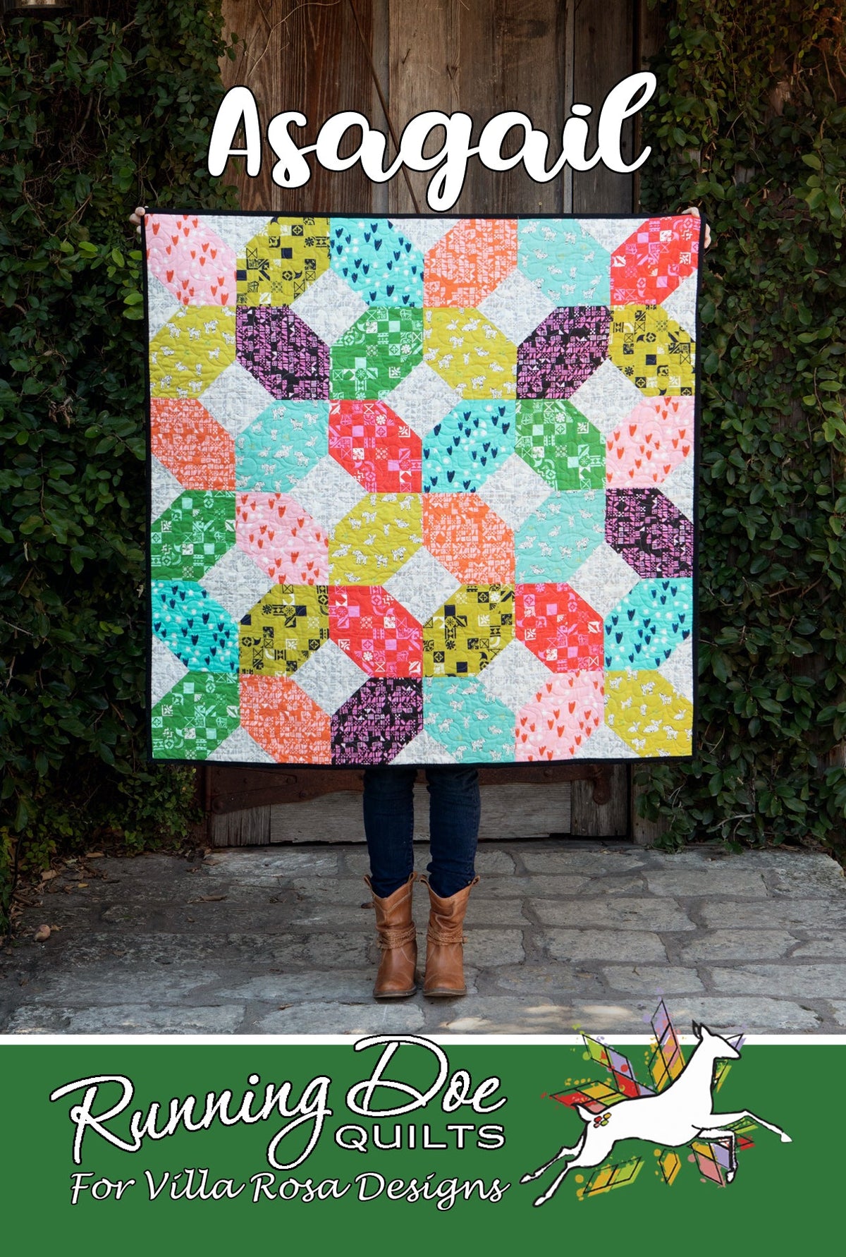Villa Rosa Designs Asagail Quilt Pattern 48" x 48"