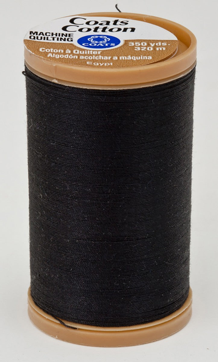 Coats Cotton Machine Quilting Thread 350yd - Black