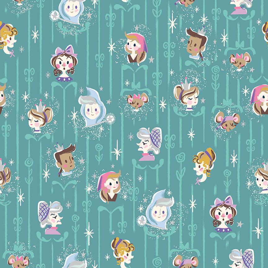 Wishes Cast Raindrop Sparkle by Jill Howarth for Riley Blake Designs - 1/2 Yard - image 2
