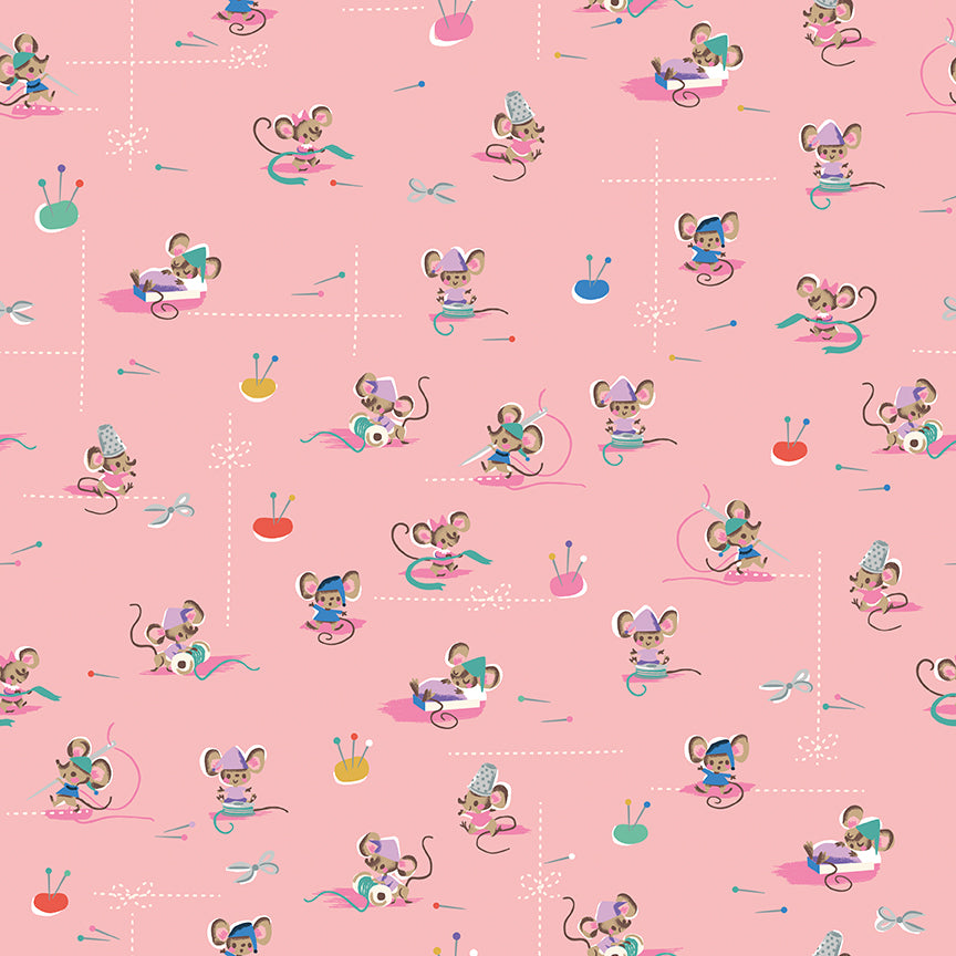 Wishes Workers Petunia Sparkle by Jill Howarth for Riley Blake Designs - 1/2 Yard - image 2