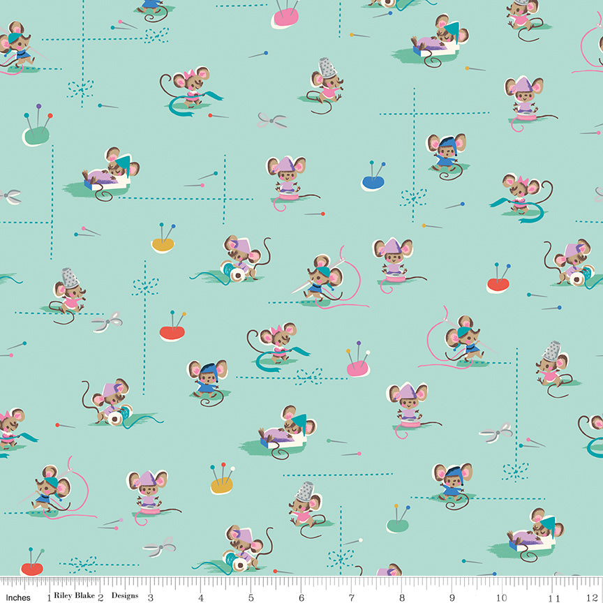 Wishes Workers Songbird Sparkle by Jill Howarth for Riley Blake Designs - 1/2 Yard