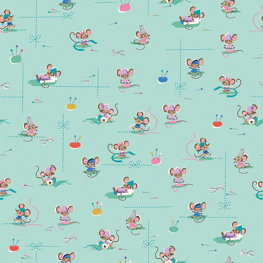 Wishes Workers Songbird Sparkle by Jill Howarth for Riley Blake Designs - 1/2 Yard - image 2
