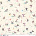Wishes Workers Vintage White Sparkle by Jill Howarth for Riley Blake Designs - 1/2 Yard