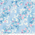 Wishes Cindy's Flowers Frost Sparkle by Jill Howarth for Riley Blake Designs - 1/2 Yard