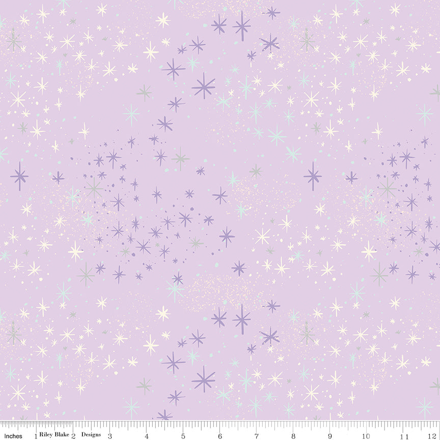 Wishes Magic Vanity Sparkle by Jill Howarth for Riley Blake Designs - 1/2 Yard