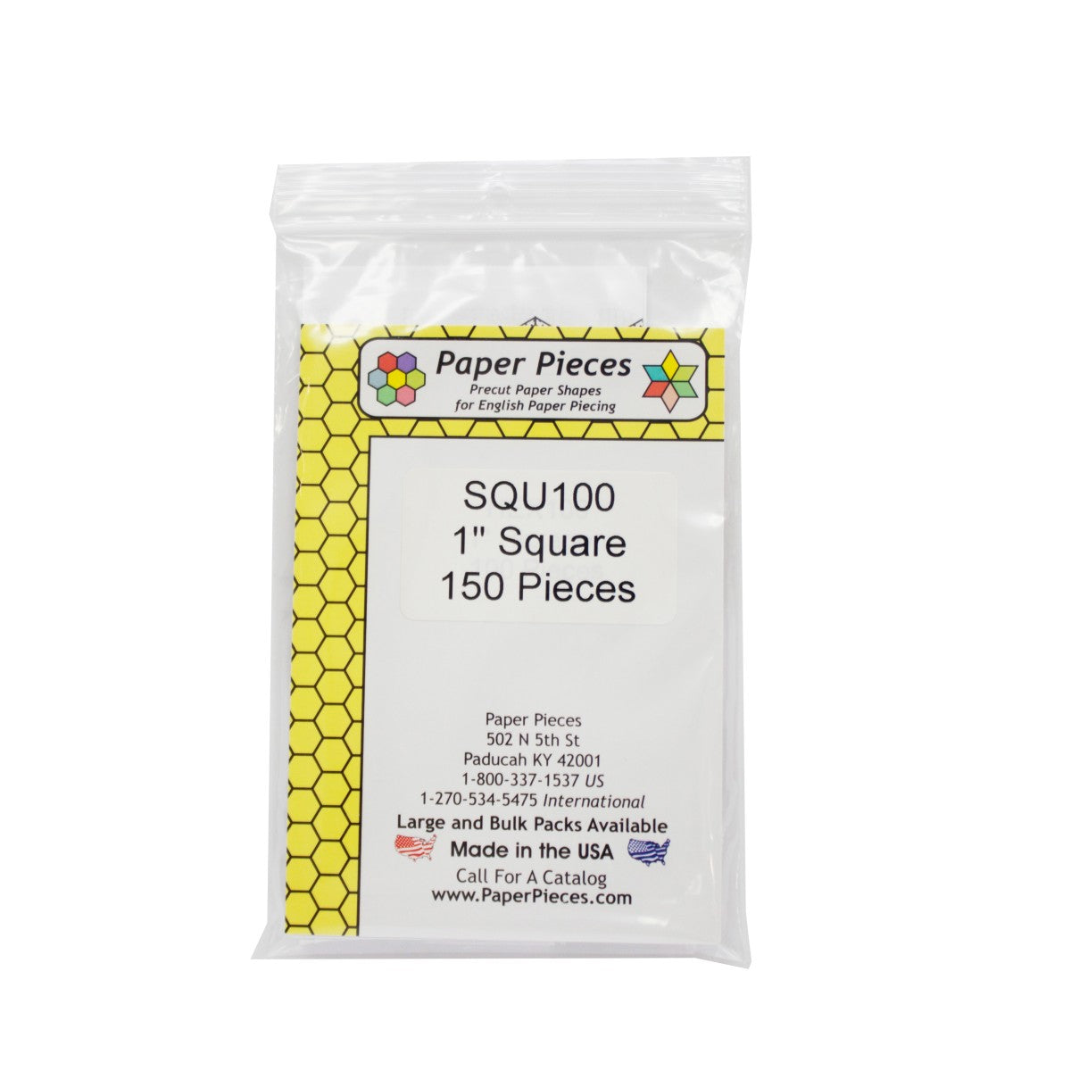 1" Square Paper Pieces - 150 Pieces