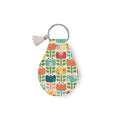 Leather Circle Key Chain First Blooms
