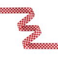 Checkerboard Red/White Webbing 1-1/2in x 3 Yd