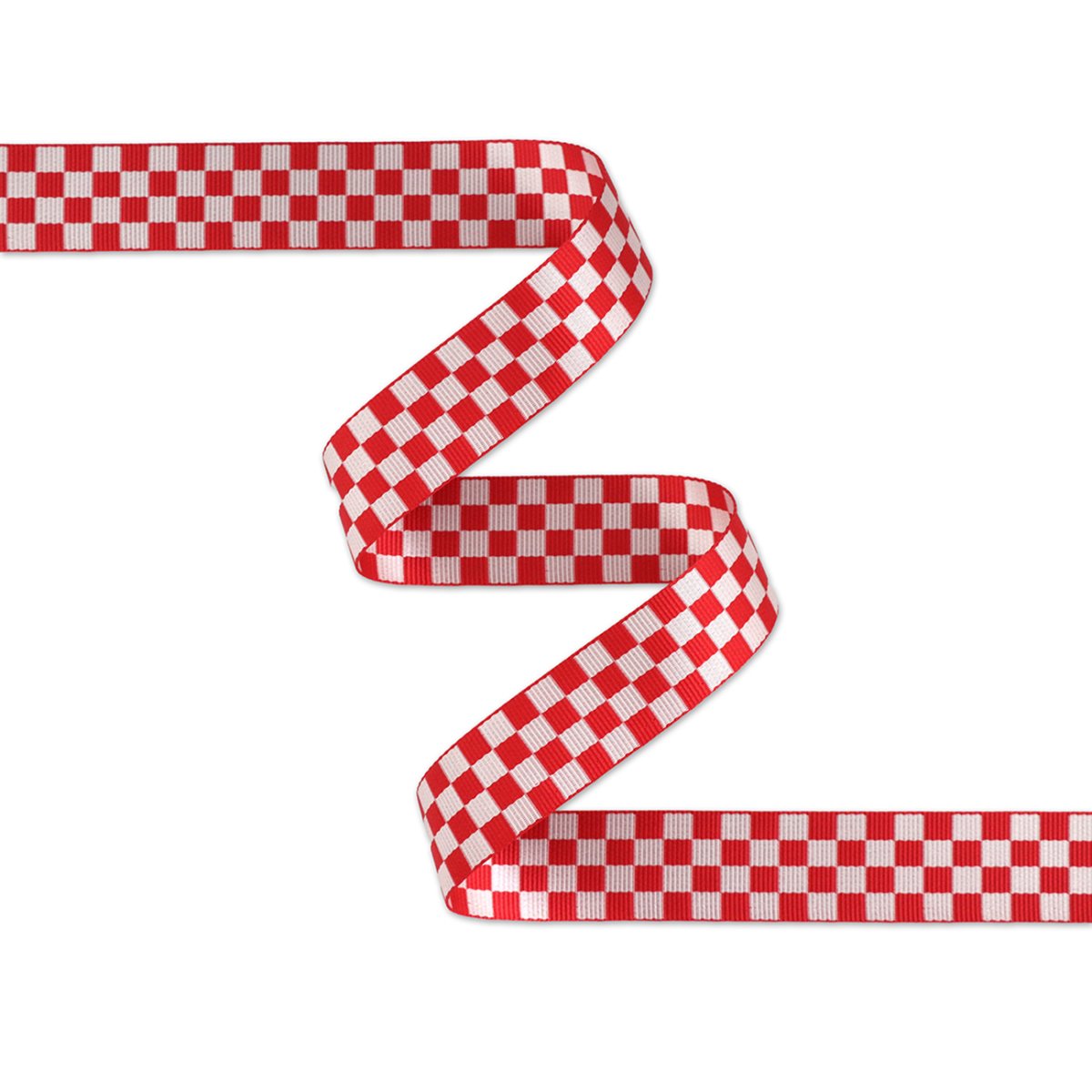 Checkerboard Red/White Webbing 1-1/2in x 3 Yd