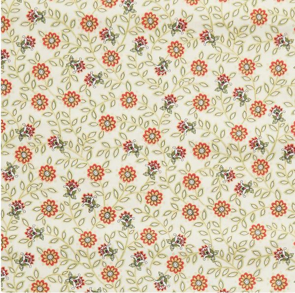 Samsara - Samsara Floral Trail Cream - 2 Yard Cut