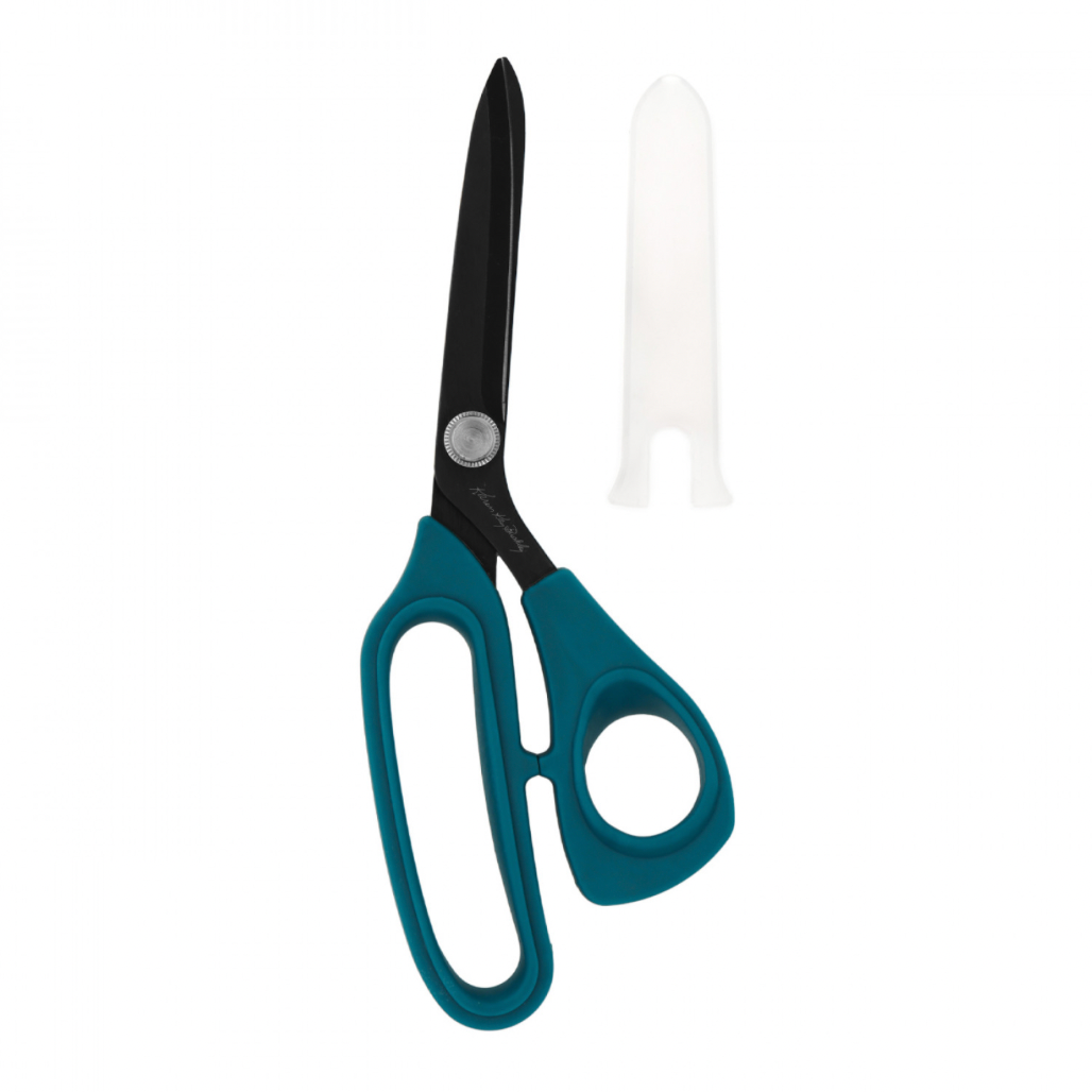 Karen Kay Buckley Perfect Scissors – Dark Teal 8-1/2in Bent Handle