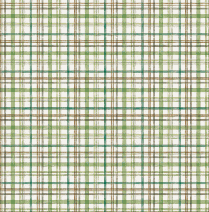 Hummingbird Days Plaid Multi Color by Katie Pertiet for Clothworks - 1/2 Yard